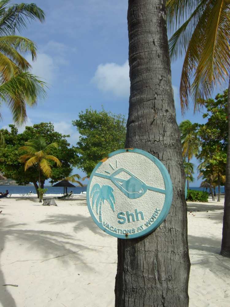 schild handy verboten ideen zum entspannen strand palmen meer