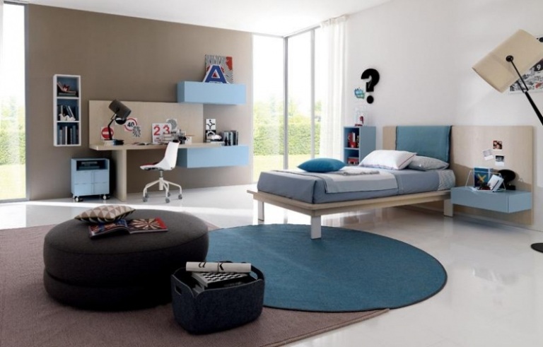 Ahorn-Moebel-Jungenzimmer-Design-Ideen-blau-Bett-Kopfteil