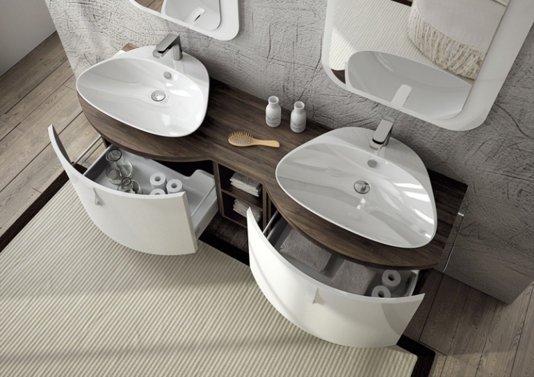 Badezimmermöbel in Weiß - 38 moderne Badmöbel Sets