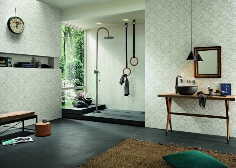 Badgestaltung-Fliesen-Dusche-ohne-Kabine-Waschtisch-HolzStone-Plan