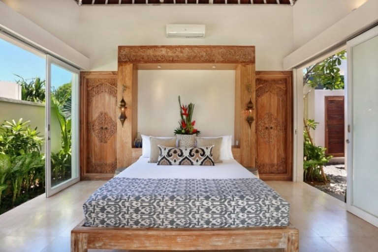 Einrichtungsideen-Wohnstilen-marokkanisch-Holz-Bett