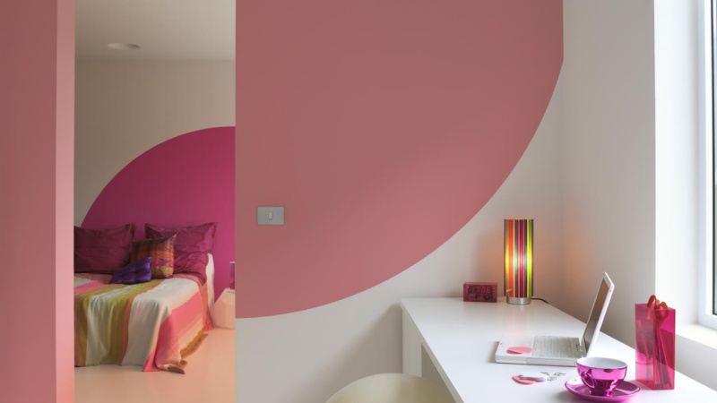 Farbe in der Wohnung-Pink-streichen-Ideen-modern