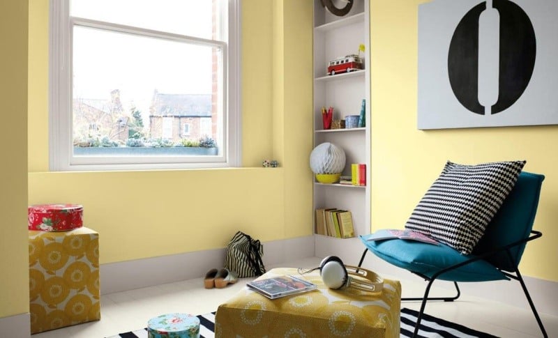 Farbe-Wohnung-gelb-Jugendzimmer-gestalten