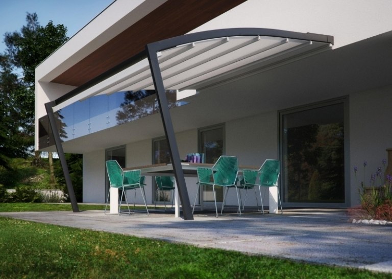 Sonnenschutz-Terrassenueberdachung-modern-Ideen-Alu-Stoff-Bespannung