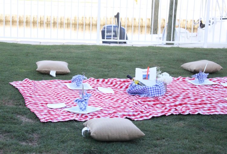 Bodenkissen für Garten oder Terrasse -picknick-decke-party-boden-erde
