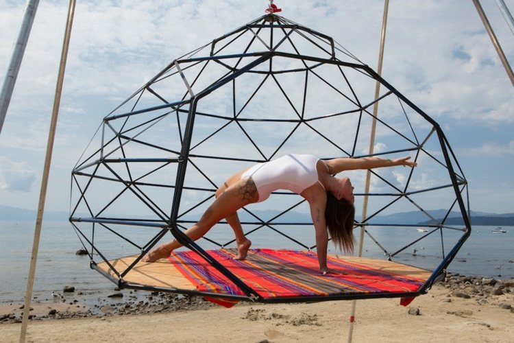 design abstraktem schaukel yoga kodama zome matte strand moebel