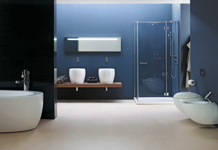 Doppelwaschtisch mit Aufsatzbecken -sets-oval-konsole-bad-badewanne-klo-bidet-duschkabine-waende-blau