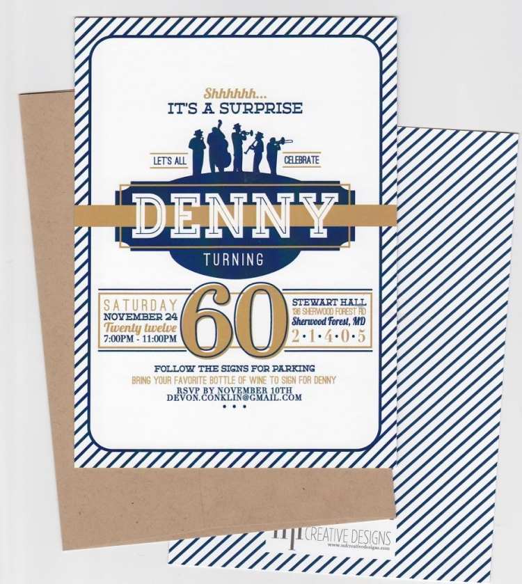 Einladungskarte zum 60. Geburtstag -ideen-vintage-retro-design-kreativ-weiss-blau-karton