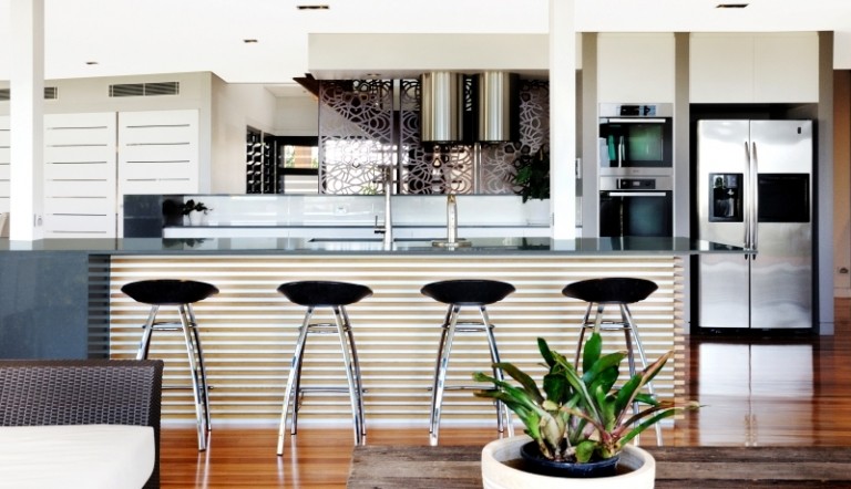 moderne Küchenplanung-Kochinsel-Granitplatte-Gestaltungsideen