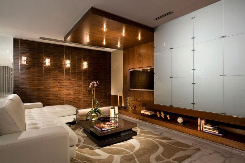 moderne-Wohnzimmer-Bilder-Ideen-Holzwand-wohnlich