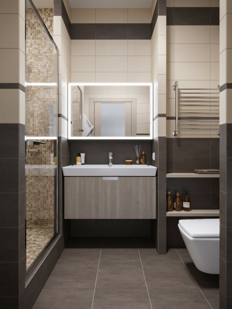 raeume klein einrichtungsideen minimalistisch design dusche badkonsole