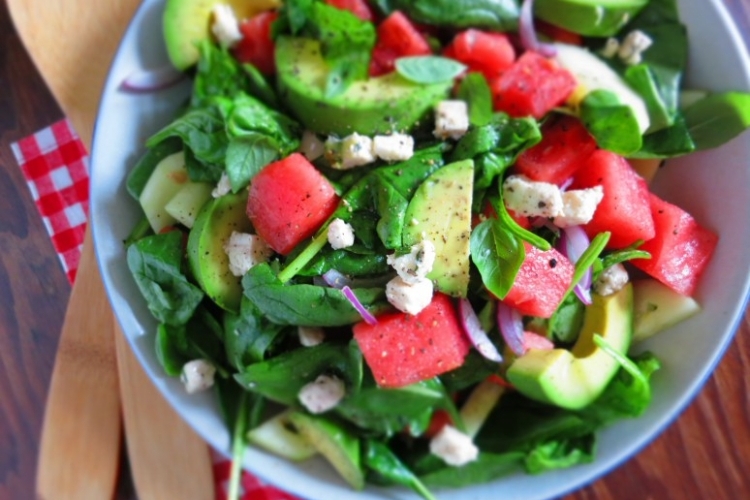 Salat mit Wassermelone