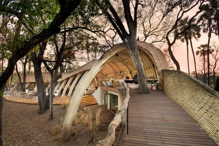 treibholz wohnzimmer idee safari huette design outdoor
