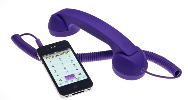 vatertag geschenke zubehoer smartphone native union telefonhörer lila