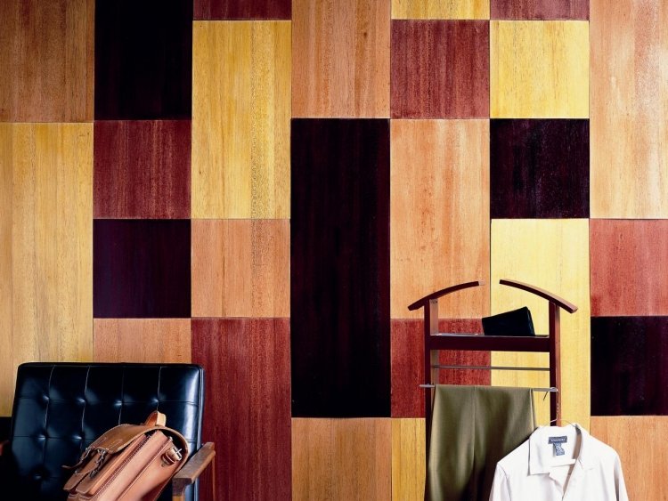 Wandverkleidung aus Holz für innen -wandpaneele-versetzt-optiken-versetzt-puzzle