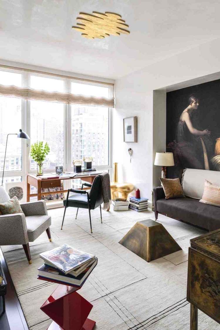 wohnzimmer-deko-skulptur-kunst-modern-interior-design-nyc-fenster-aussicht