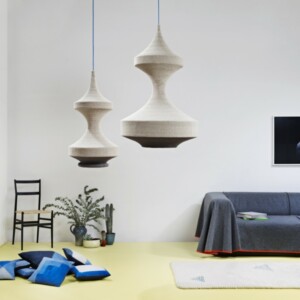wohnzimmerlampen idee monica grau design stoff handarbeit kissen couch