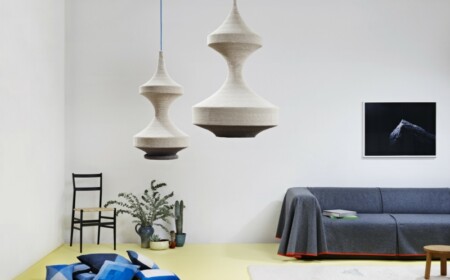 wohnzimmerlampen idee monica grau design stoff handarbeit kissen couch