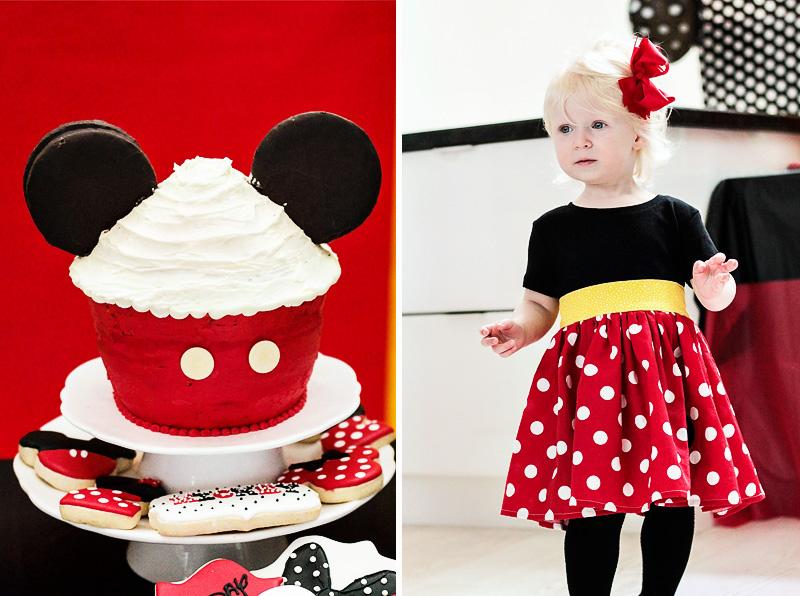 Deko-Kindergeburtstag-selber-machen-Mini-Mouse-Cupcakes