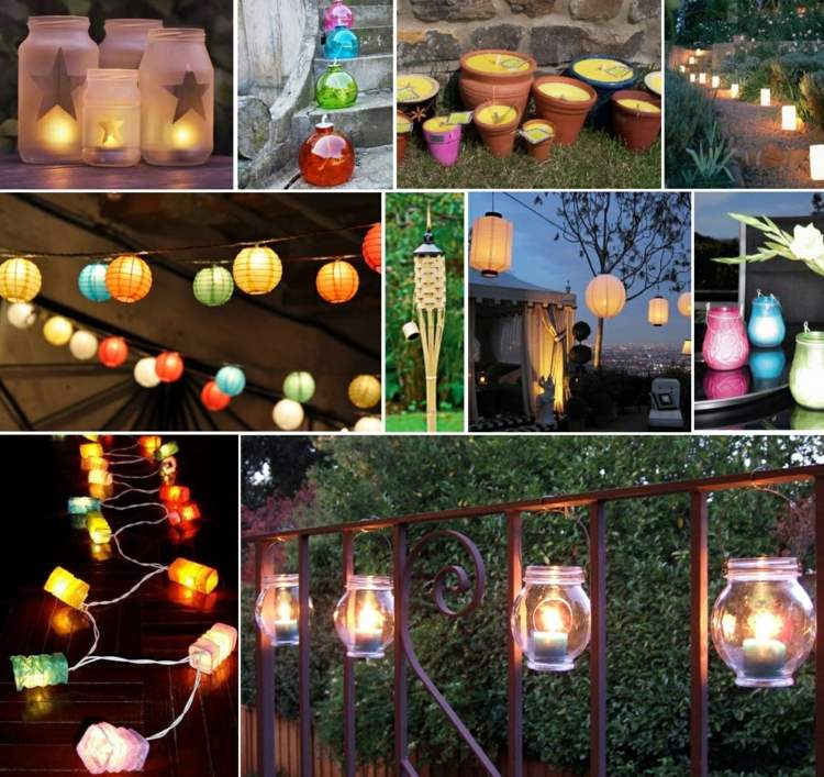 Gartenparty-Deko-selber-machen-Laterne-Beleuchtung-Windlichter-Kerzen