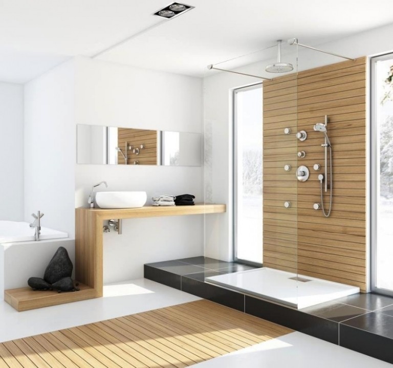 Holzboden-Badezimmer-Duschkabine-bodengleiche-Dusche