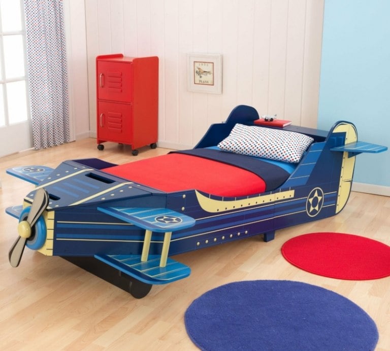 Kinderbett-Babyzimmer-Flugzeug-Rundteppich-Design
