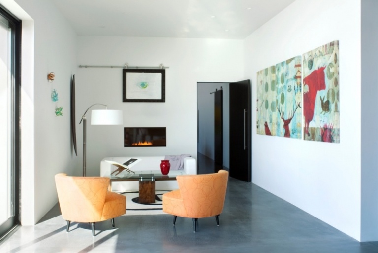 Kleines-Zimmer-einrichten-Wohnzimmer-Wandgestaltung-moderne-Dekoration