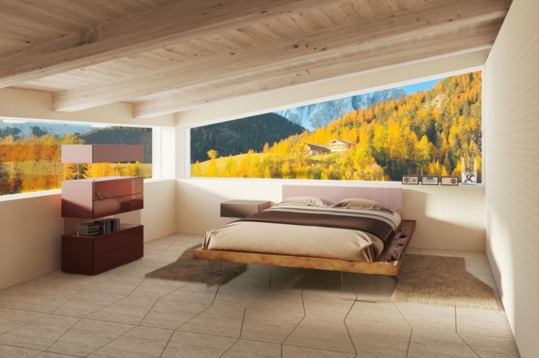 Schöne Betten Acryl-Holz-Ideen-Fliesen-Boden