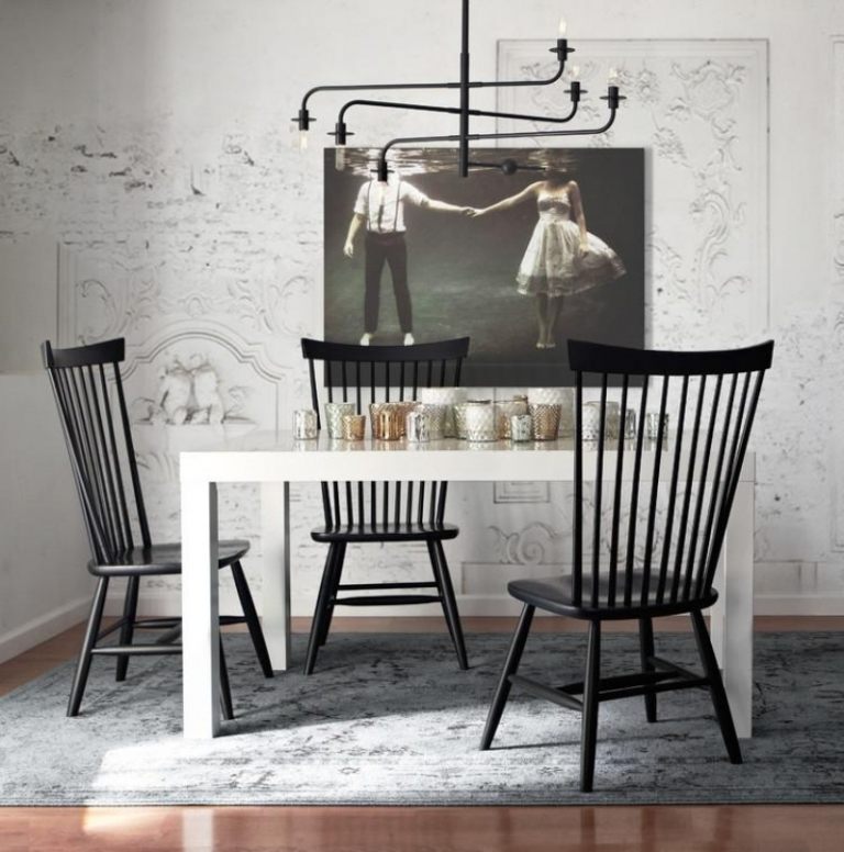 Windsor-Stuhl-skandinavischer-Stil-schwarz-modern