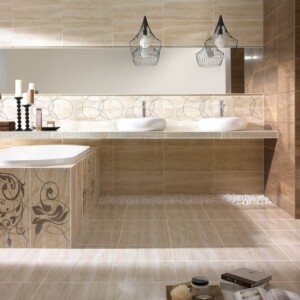 Badezimmer in beige