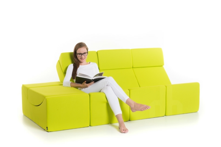 chaiselongue design sofa idee beistelltisch gruen farbe