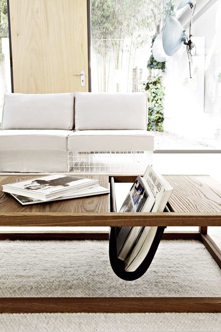 Couchtische aus Massivholz -wohnzimmer-DORSODURO-Calvi-&-Brambilla-rechteckig-ablageraum-zeitschriften-couch-fensterwand