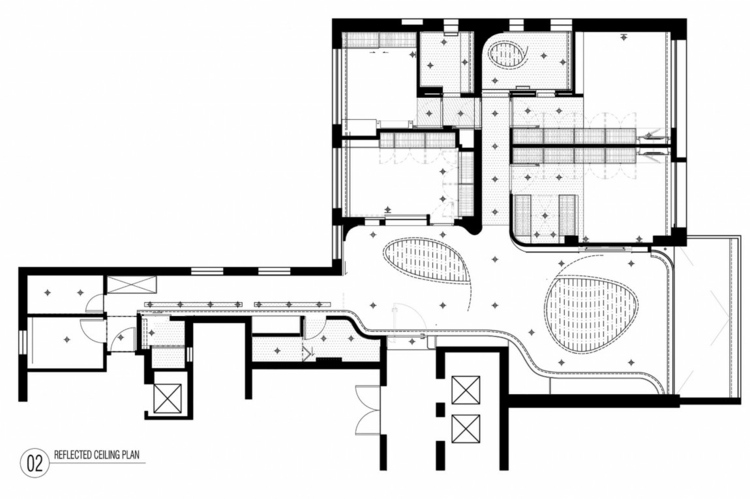 decken design beleuchtung plan grundriss apartment china architektur