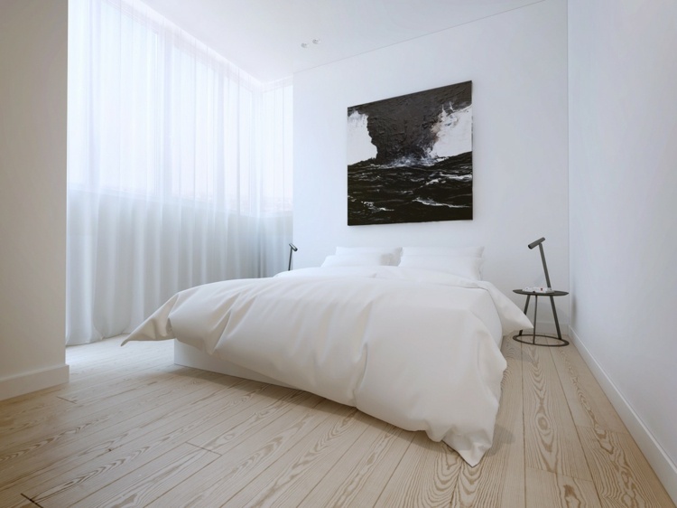 einrichtung loft schlicht design beistelltisch schlafzimmer draht bild