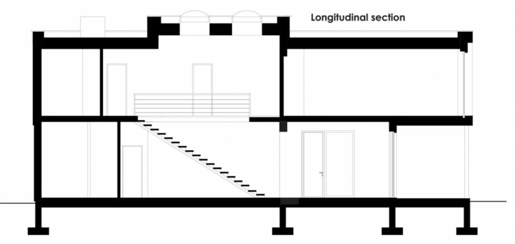 haus design akzent regal profil grundriss etagen treppe