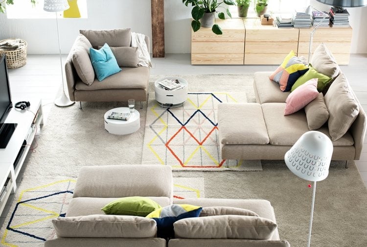 Ikea Einrichtungsideen wohnzimmer-soderhamn-modulares-sofa
