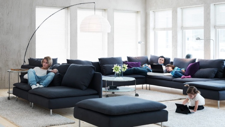  Ikea Einrichtungsideen wohnzimmer-soederhamn-modulares-sofa-dunkelgrau