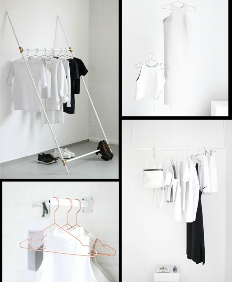 kleiderstange-kleiderschrank-minimalistisch-diy-weiss-schwarz-kreativ-bekleidung