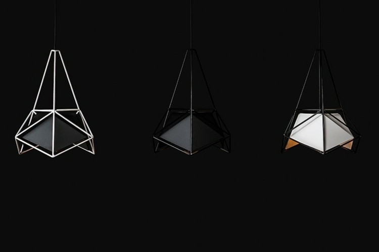 lampe mit geometrischem design beleuchtung interieur idee