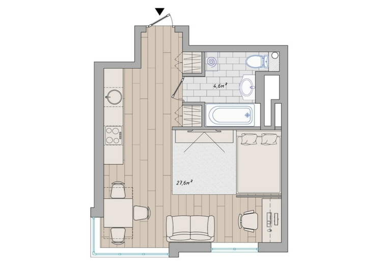 loft einrichtung grundriss apartment idee design