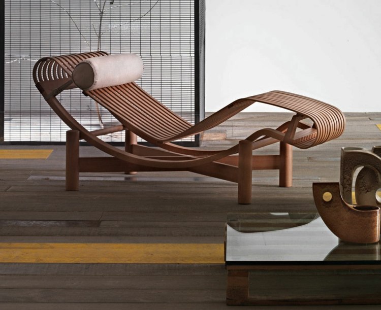 loungemoebel outdoor tokyo holz liegestuhl holzlamellen abgerundet form