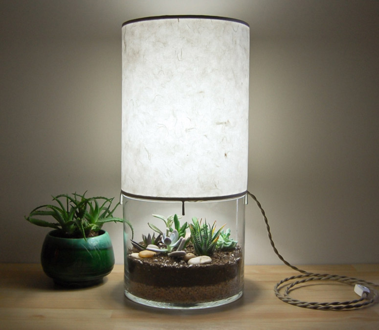 moebel terrarium lampe idee modern kabel beleuchtung