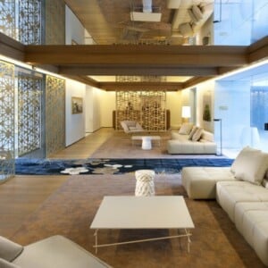 orientalische möbel trennwand gitter design weiss couch laeufer