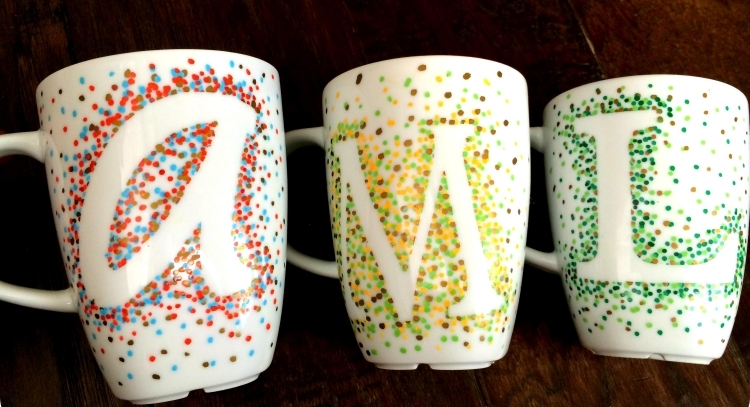 Keramik Bemalen Set Für Tassen - DIY Bastelset Mit Farben & Pinseln