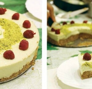 vegane rezept torten himbeeren imette pistazien ohne backen tortenstueck