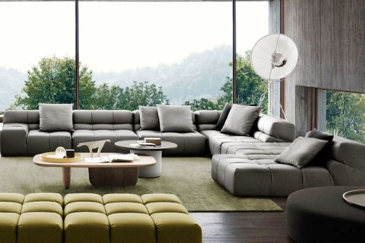 XXL Sofas polstermoebel-tuftytime-grau-gruen-wohnzimmer-modern