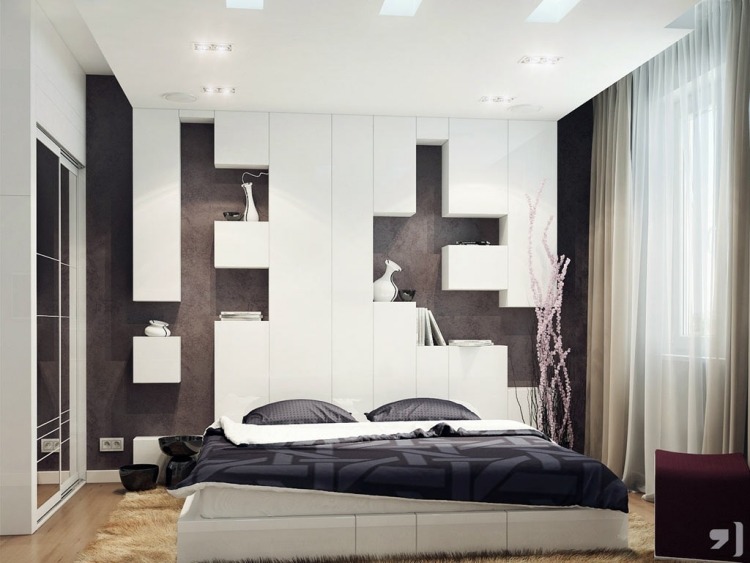 zimmer-streichen-schlafzimmer-grau-weiss-modern-bett-design