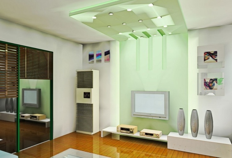 zimmer-streichen-wohnzimmer-weiss-hellgruen-beleuchtung-deko-modern
