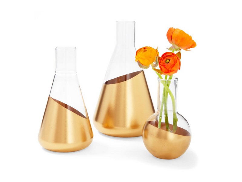 Basteln-Erwachsene-Gold-Farbe-Vasen-DIY-Ideen