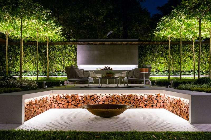 Garten-Landschaftsbau-LED-Beleuchtung-Terrasse-Gestaltung-Projekt